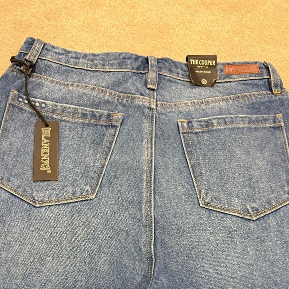 Blank NYC The Cooper Long Slim Straight Blue Jeans - Picture 4 of 4